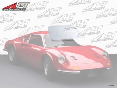 Windscreen clear Ferrari 206 - 246 Dino GT / GTS