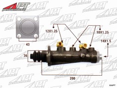 Brake master cylinder 25,40mm / 1 Ferrari 330 2