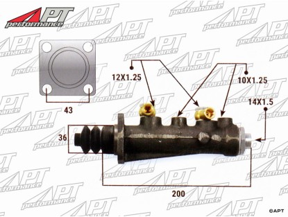 Brake master cylinder 25,40mm / 1 Ferrari 330