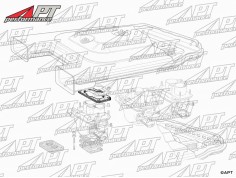 Gasket between carburetor and air box DCNF Fiat / Ferrari 2