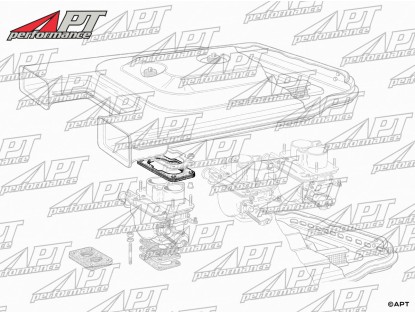 Gasket between carburetor and air box DCNF Fiat / Ferrari