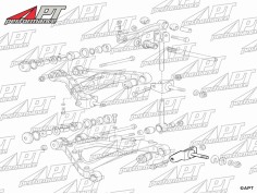 Fork rear lower wishbone 275 / 365 GTB4 2