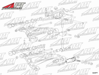 Fork rear lower wishbone 275 / 365 GTB4