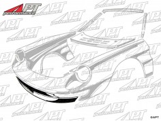 Lower front panel Fastback Spider 70 - 82