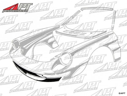 Lower front panel Fastback Spider 70 - 82