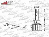 Set Osram Night breaker 12V LED H1 - LED