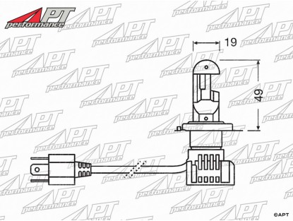 Set Osram Night breaker 12V LED H4 - LED