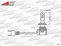Set Osram Night breaker 12V LED H7 - LED