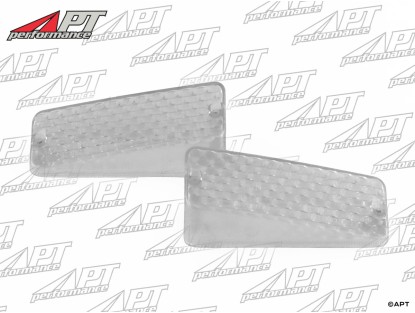 Set (2) turn signal lenses white Lancia Stratos / Dino