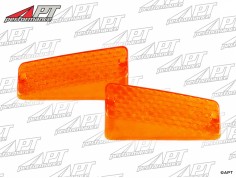 Set (2) turn signal lenses orange Lancia Stratos / Dino