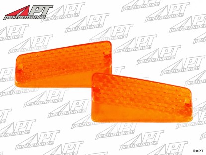 Set (2) turn signal lenses orange Lancia Stratos / Dino