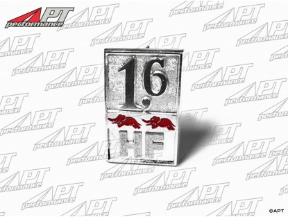 Emblem for engine hood Lancia Fulvia 1,6 HF Aluminium
