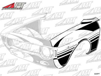 Front fender 1300 - 1600cc GT 1. series left