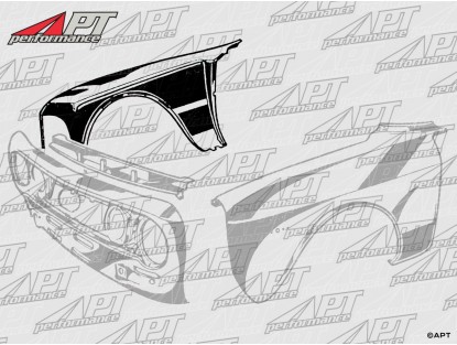 Front fender 1300 - 2000 Bertone 2nd series right