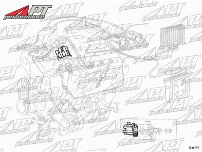 Distributor cap Maserati Biturbo 2. Series (with 2 coils)