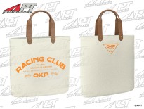 Shopper bag OKP Racing Club off white / orange