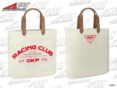 Shopper bag OKP Racing Club off white / red