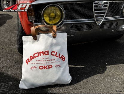 Shopper bag OKP Racing Club off white / red