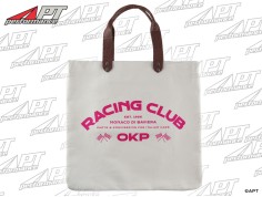 Shopper bag OKP Racing Club off white / hot pink