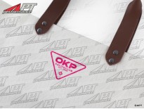 Shopper bag OKP Racing Club off white / hot pink
