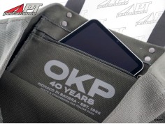 Shopper bag OKP Racing Club army green / blue steel 2