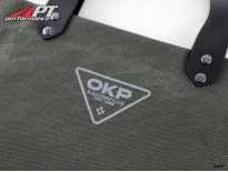 Shopper bag OKP Racing Club army green / blue steel