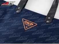 Shopper bag OKP Racing Club sea blue / sunset orange