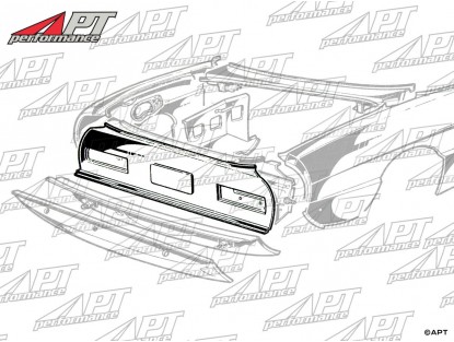 Upper rear panel Kammtail Spider 70 - 82