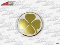 Golden cloverleaf badge on c - pillar right -  left