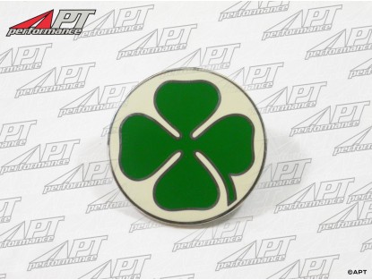 Green cloverleaf badge on c - pillar right -  left