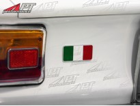 Banner Italy (adhesive plate) enamelled 78mm x 36mm