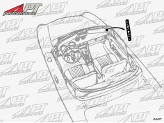 Alfa Spider front scuttle panel / wing rubber seal right / left