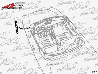 Spider front scuttle -  wing gasket left