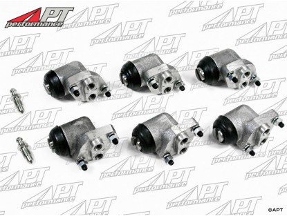 Set (6) front brake wheel cylinder for 3-shoes brake