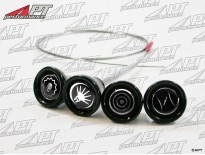 Set dashboard knobs 101 Giulietta -  Giulia (silver)