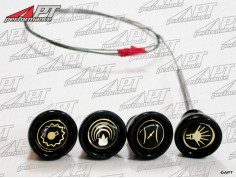 Set dashboard knobs 750 -  101 Giulietta (gold)