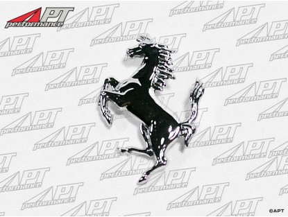 Ferrari horse badge chromed medium 75mm