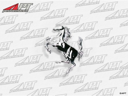 Ferrari horse badge chromed small 45mm