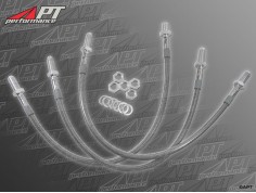 Set (3) stainless steel flexi brake hoses 750 - 101 - 105...