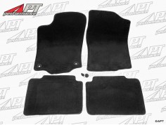 Set Deluxe floor mats black velours Alfa 155