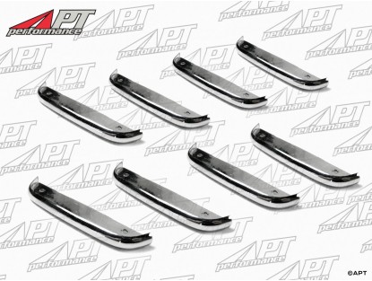 Set chrome trims (8) front fender 2000 Touring Spider