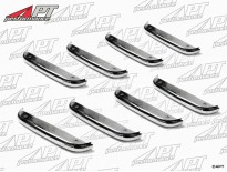 Set chrome trims (8) front fender 2000 Touring Spider