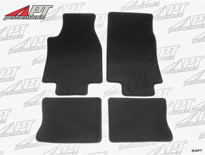 Set Deluxe floor mats black velours Alfa 75