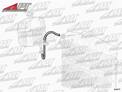 Radiator hose for 105 series (Rad.-Overflow container)