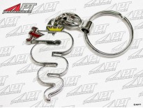 Key fob Alfa snake white