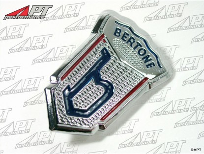 Emblem Bertone "b" in metal silver