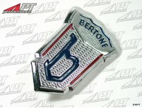 Emblem Bertone "b" in metal silver