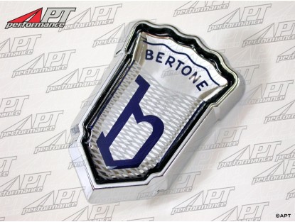 Emblem Bertone "b" in plastic silver