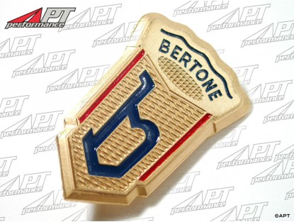 Emblem Bertone "b" in metal gold