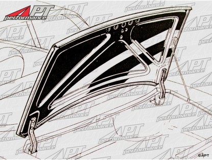 Boot lid GT Bertone steel (version without badge)